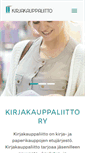 Mobile Screenshot of kirjakauppaliitto.fi